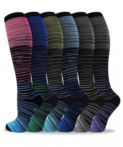 $14.24 Compression Socks for Women & Men Circulation-Compression Socks 20-30 mmhg-Best for Running,Medical,Nurse,Travel Large...